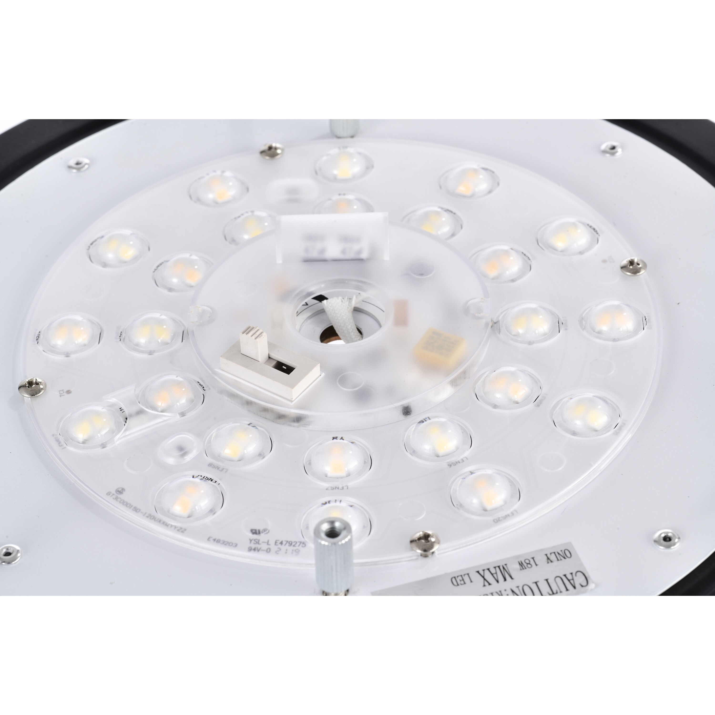 Glamour LED 10 inch Matte Black Flush Mount Ceiling Light