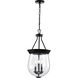 Boliver 3 Light 11.75 inch Matte Black Pendant Ceiling Light