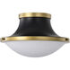 Lafayette 1 Light 14 inch Matte Black Flush Mount Ceiling Light