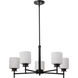 Warren 5 Light 28 inch Gun Metal Chandelier Ceiling Light