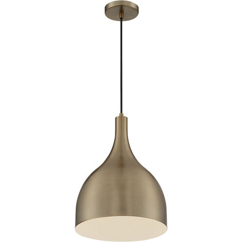 Bellcap 1 Light 12 inch Burnished Brass Pendant Ceiling Light