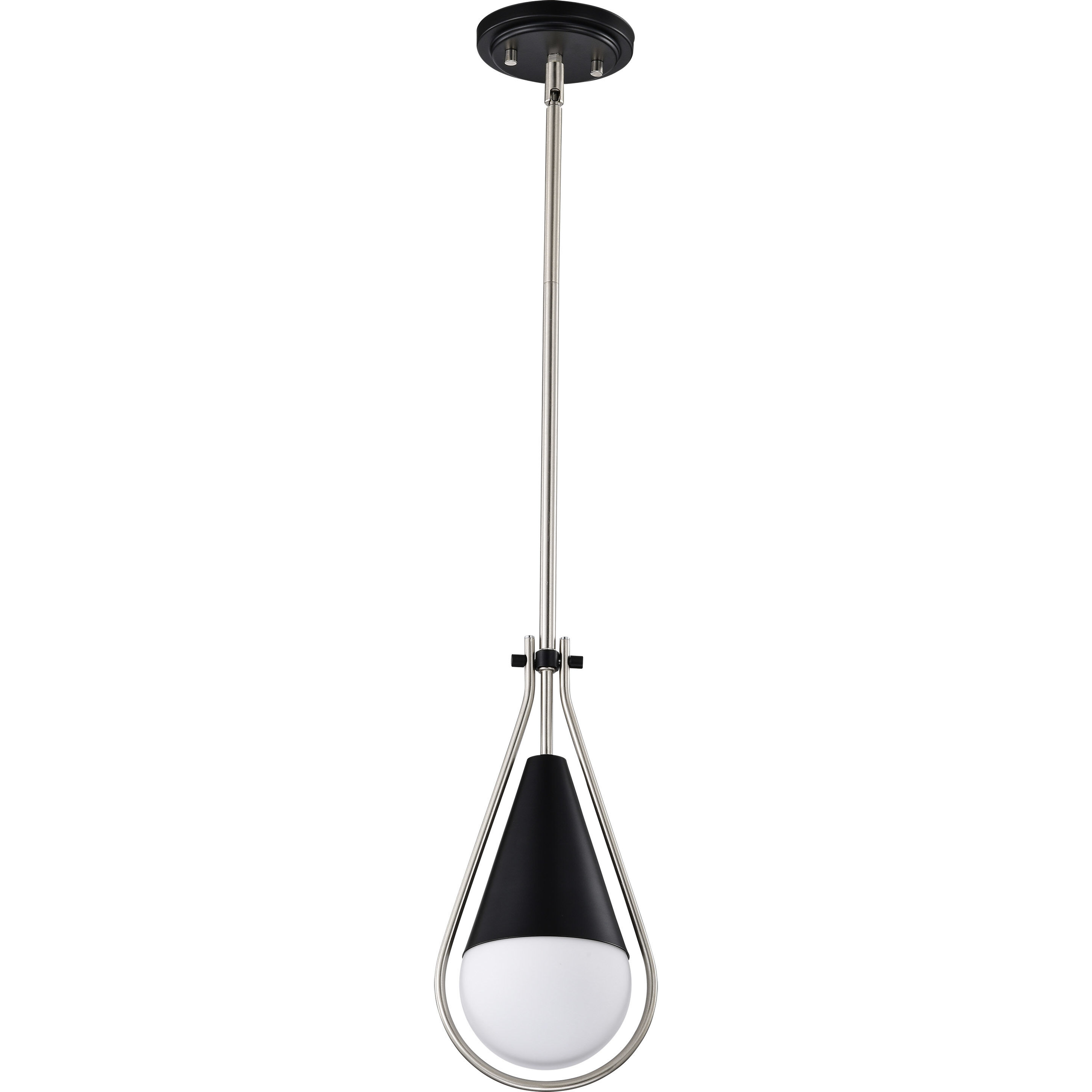 Admiral 1 Light 6.5 inch Matte Black Pendant Ceiling Light
