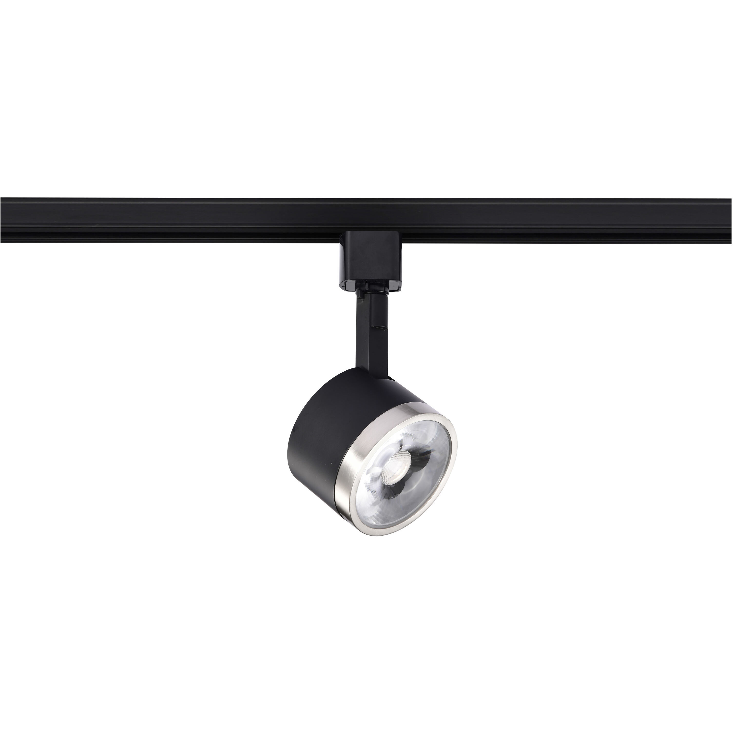 Brentwood 1 Light 120 Matte Black and Brushed Nickel Track Lighting Ceiling Light