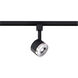 Brentwood 1 Light 120 Matte Black and Brushed Nickel Track Lighting Ceiling Light