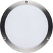 Glamour LED 9.84 inch Brushed Nickel Flush Mount Ceiling Light