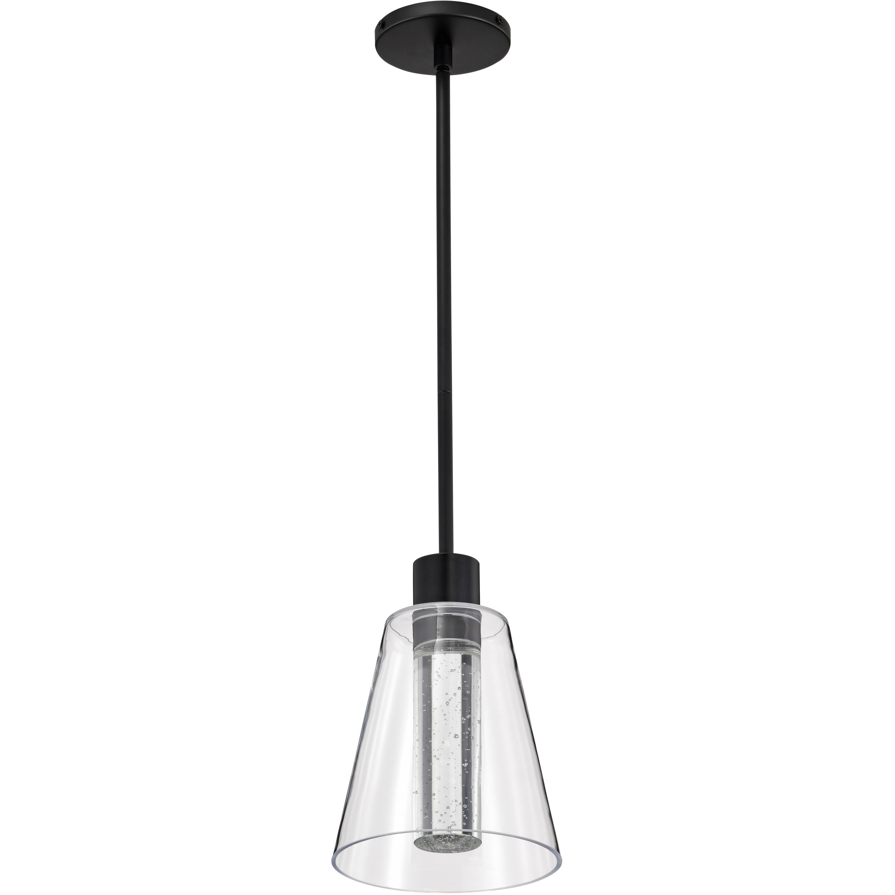 Aura LED 7.25 inch Matte Black Pendant Ceiling Light