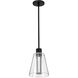 Aura LED 7.25 inch Matte Black Pendant Ceiling Light