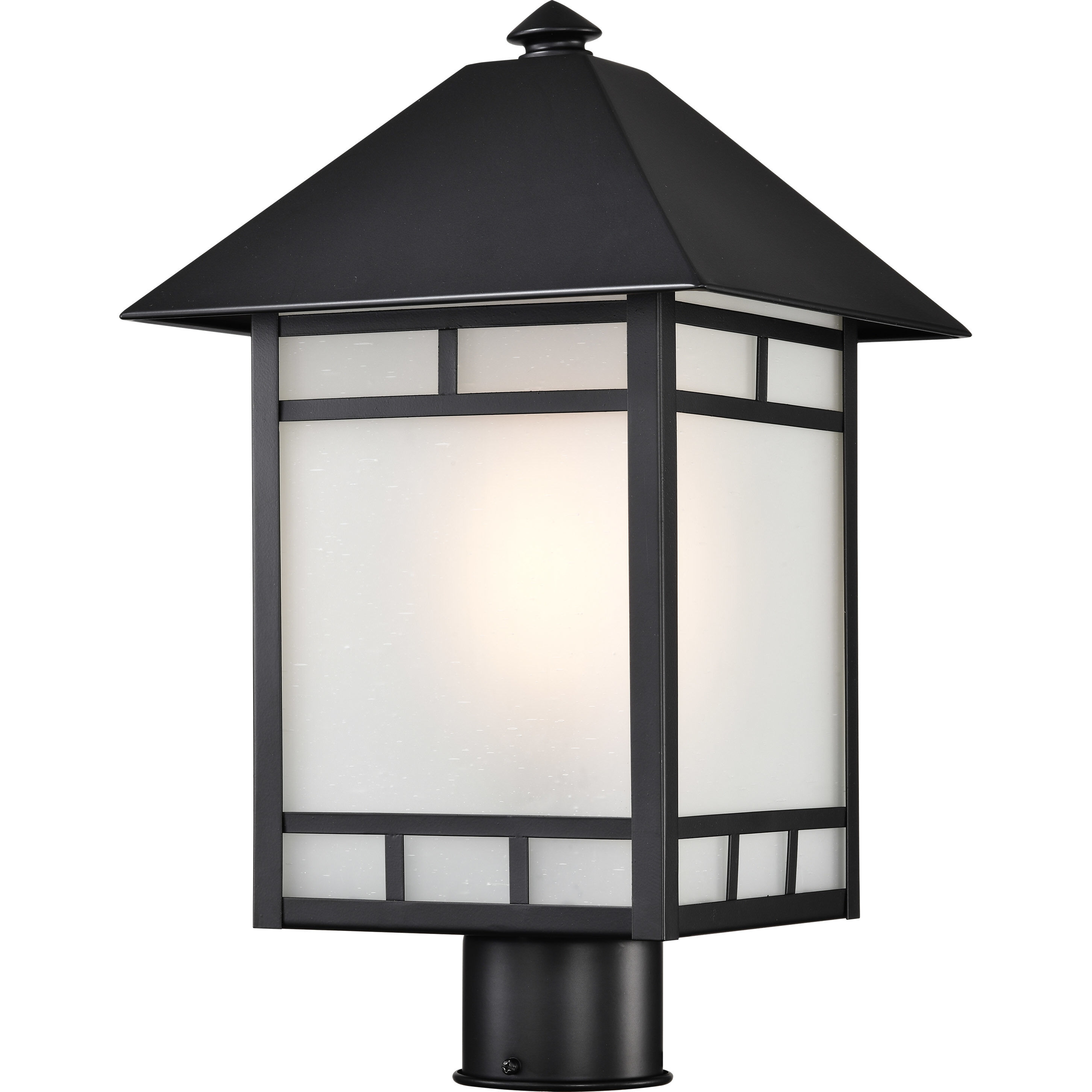 Drexel 1 Light 18 inch Stone Black Outdoor Post Light