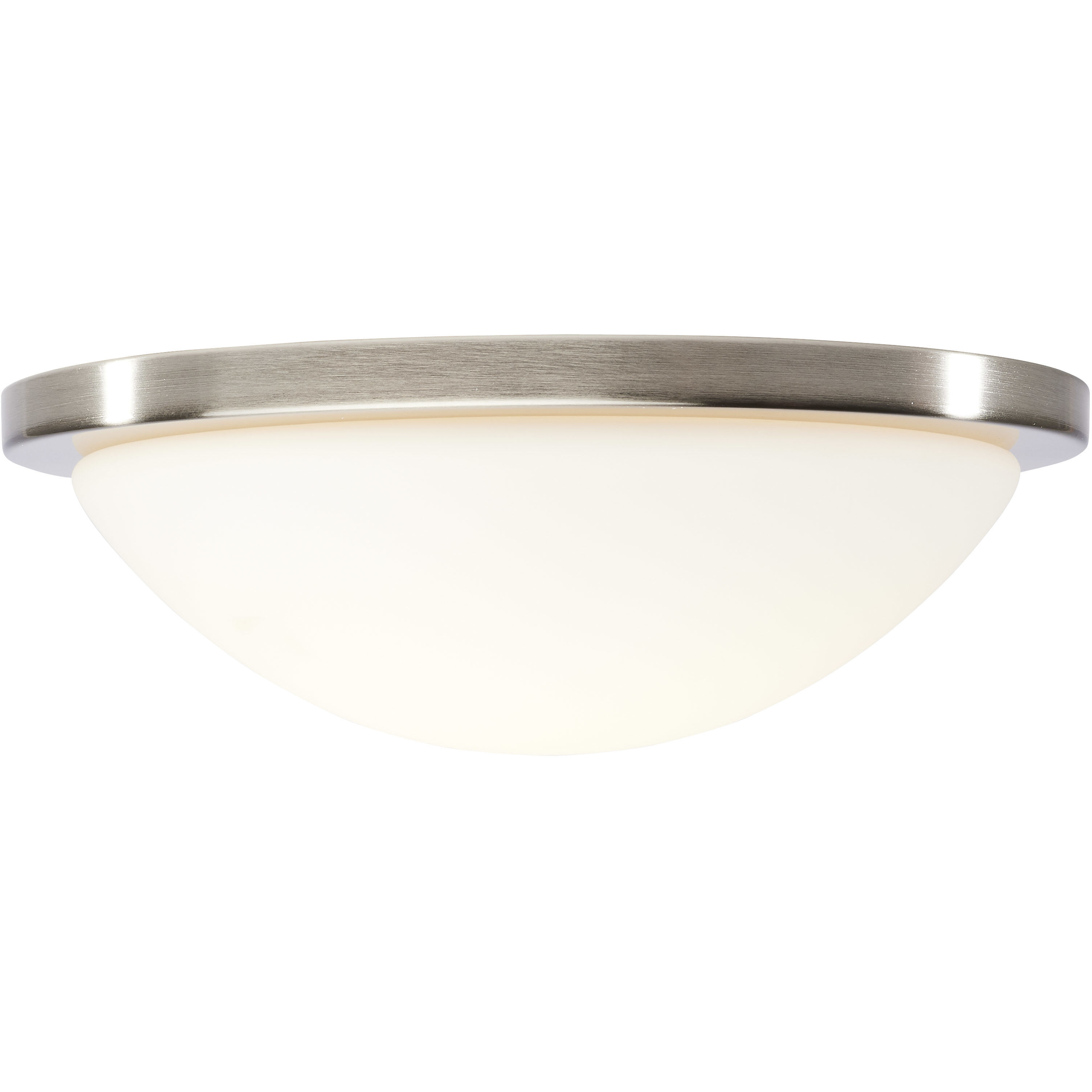 Button LED 13.38 inch Brushed Nickel LED Flush Mount Ceiling Light