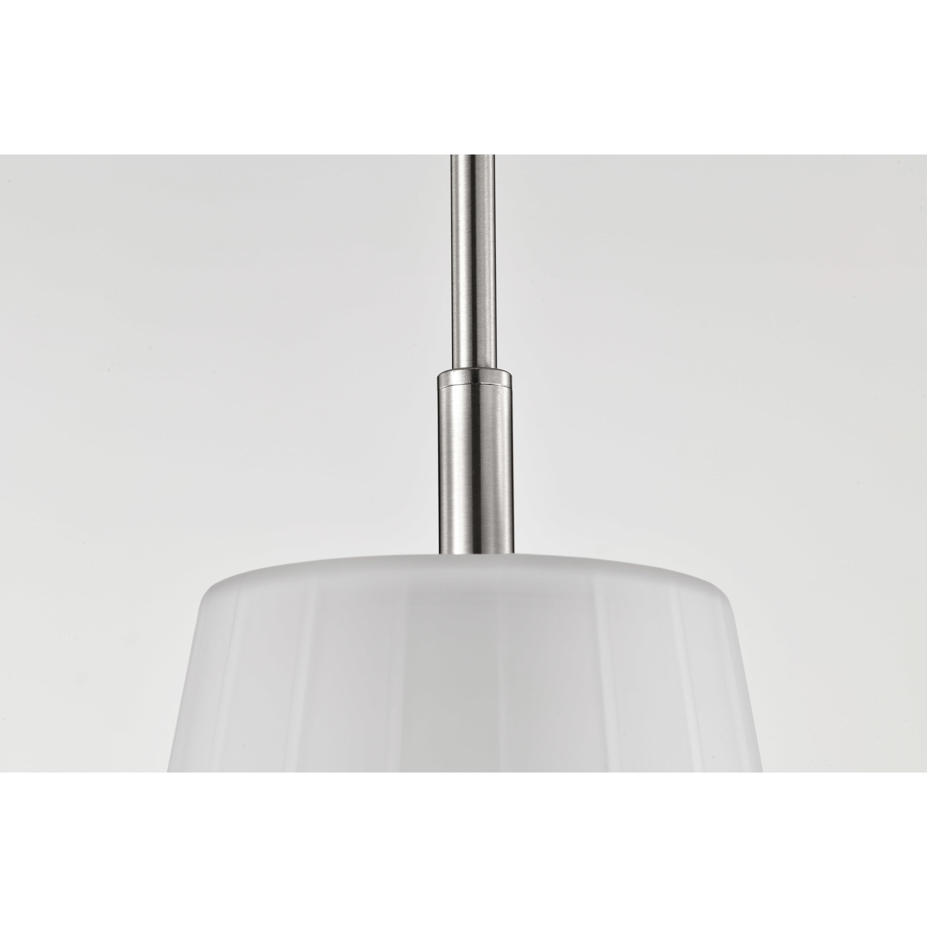 Lune 8 inch Brushed Nickel Pendant Ceiling Light