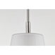 Lune 8 inch Brushed Nickel Pendant Ceiling Light