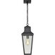 Lawrence 1 Light 7.63 inch Matte Black Outdoor Hanging Light