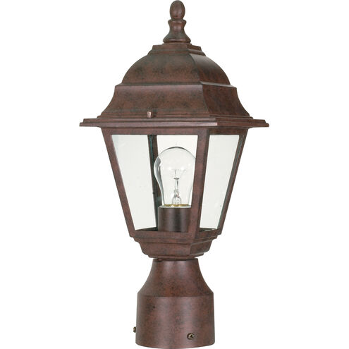 Briton 1 Light 14 inch Old Bronze Outdoor Post Lantern