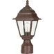 Briton 1 Light 14 inch Old Bronze Outdoor Post Lantern