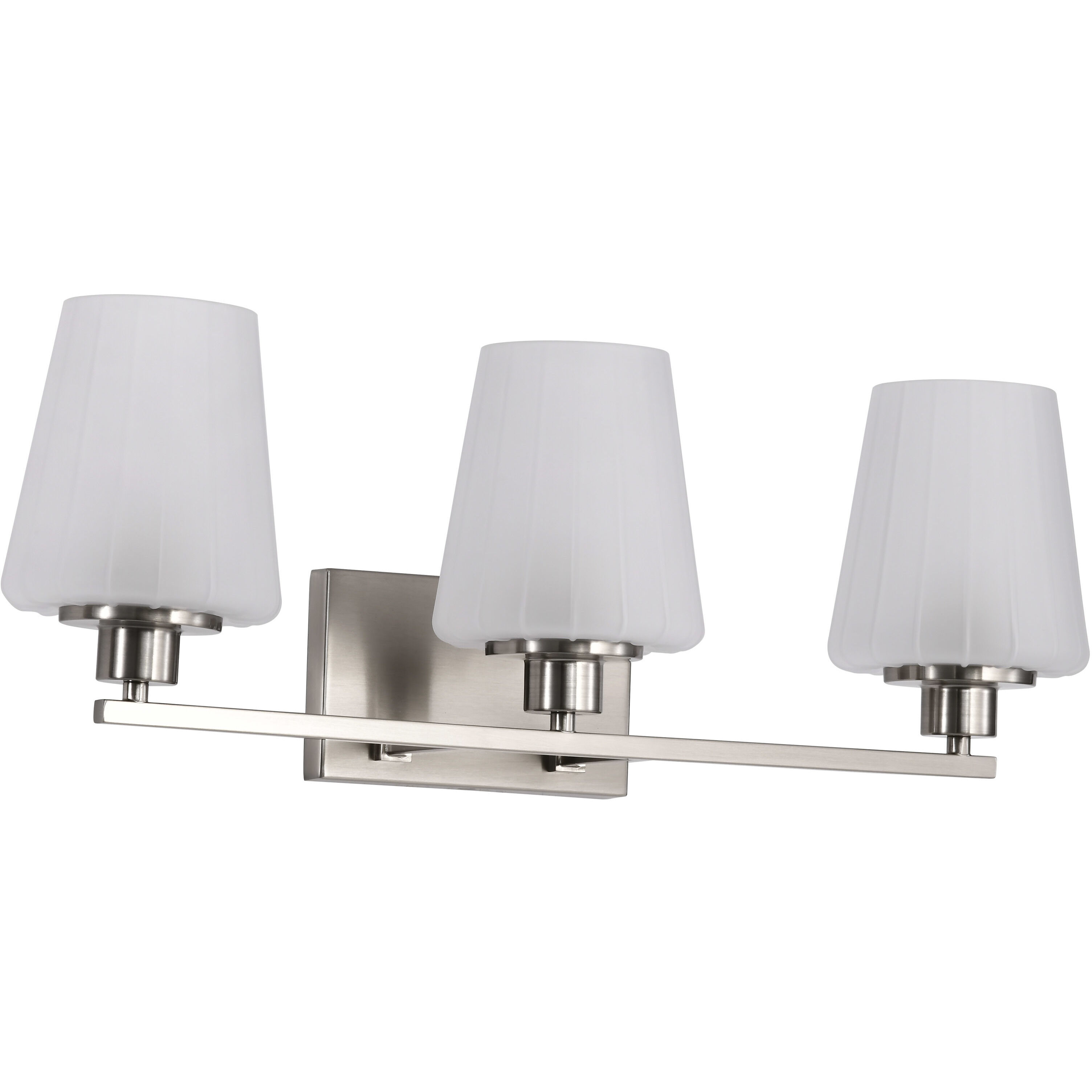 Lune 24 inch Brushed Nickel Vanity Wall Light