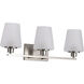 Lune 24 inch Brushed Nickel Vanity Wall Light