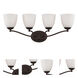 Patton 4 Light 28 inch Prairie Bronze Vanity Light Wall Light