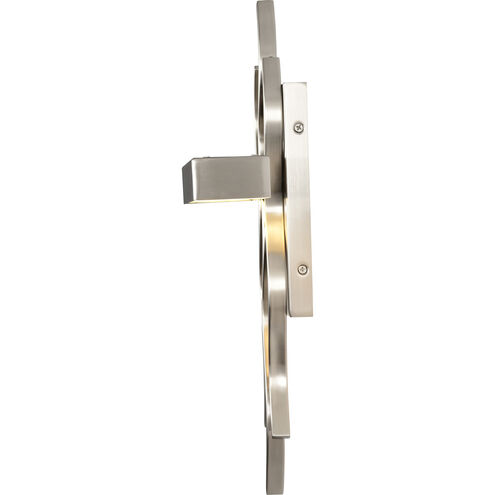 Wave LED 8 inch Brushed Nickel ADA Wall Sconce Wall Light