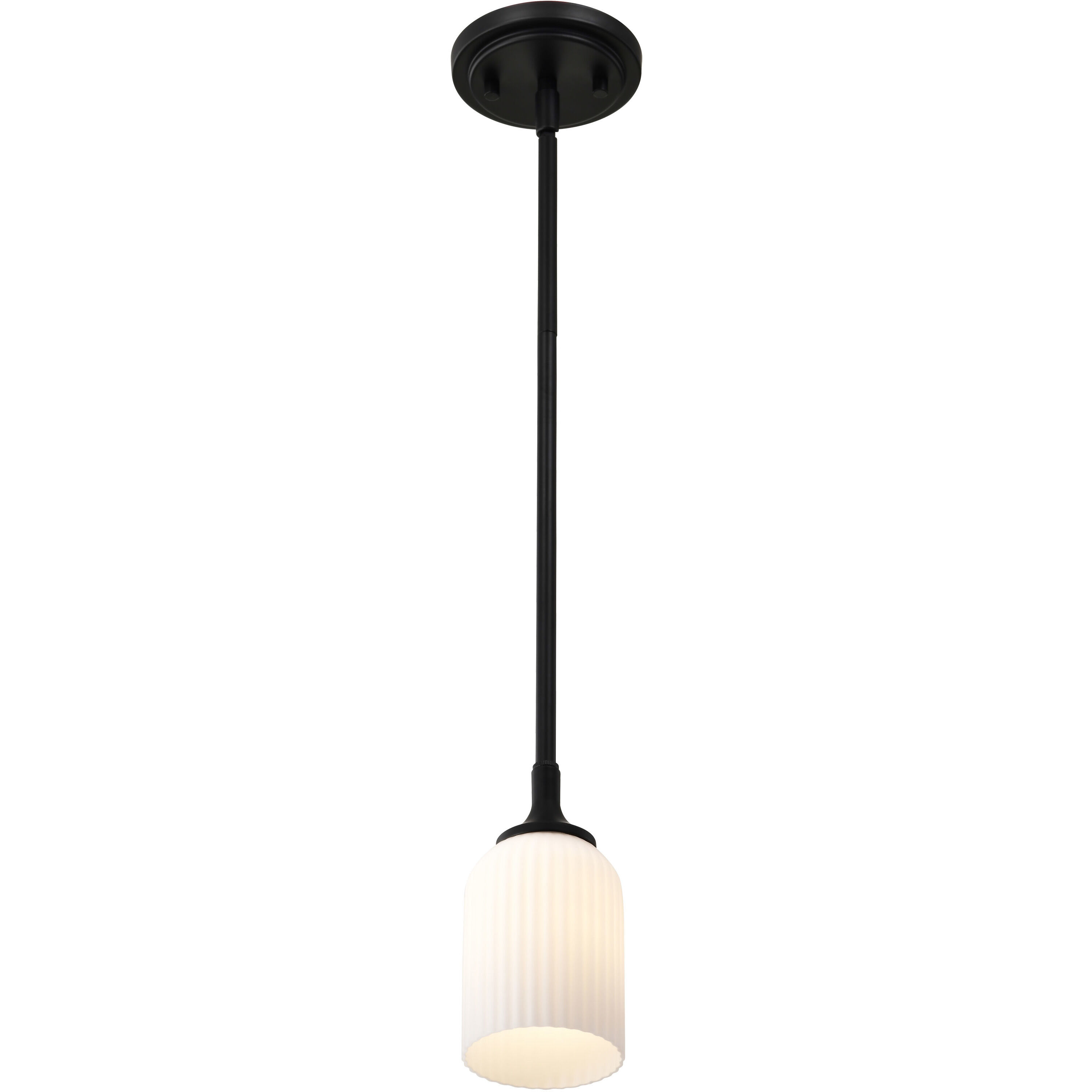 Solara 5 inch Matte Black Pendant Ceiling Light