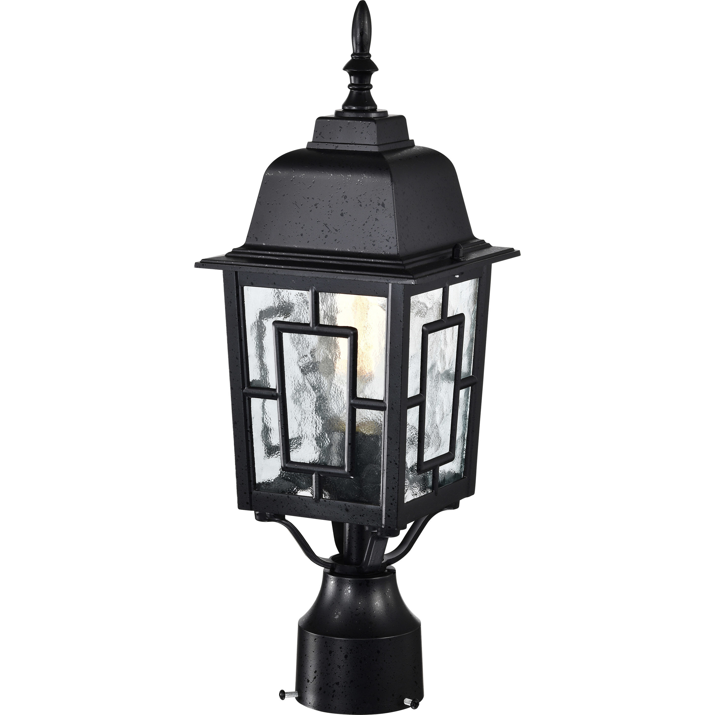 Banyan 1 Light 17 inch Textured Black Outdoor Post Light