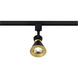 Brentwood 1 Light 120 Matte Black and Brushed Brass Track Lighting Ceiling Light