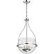 Amado 3 Light 14 inch Polished Nickel Pendant Ceiling Light