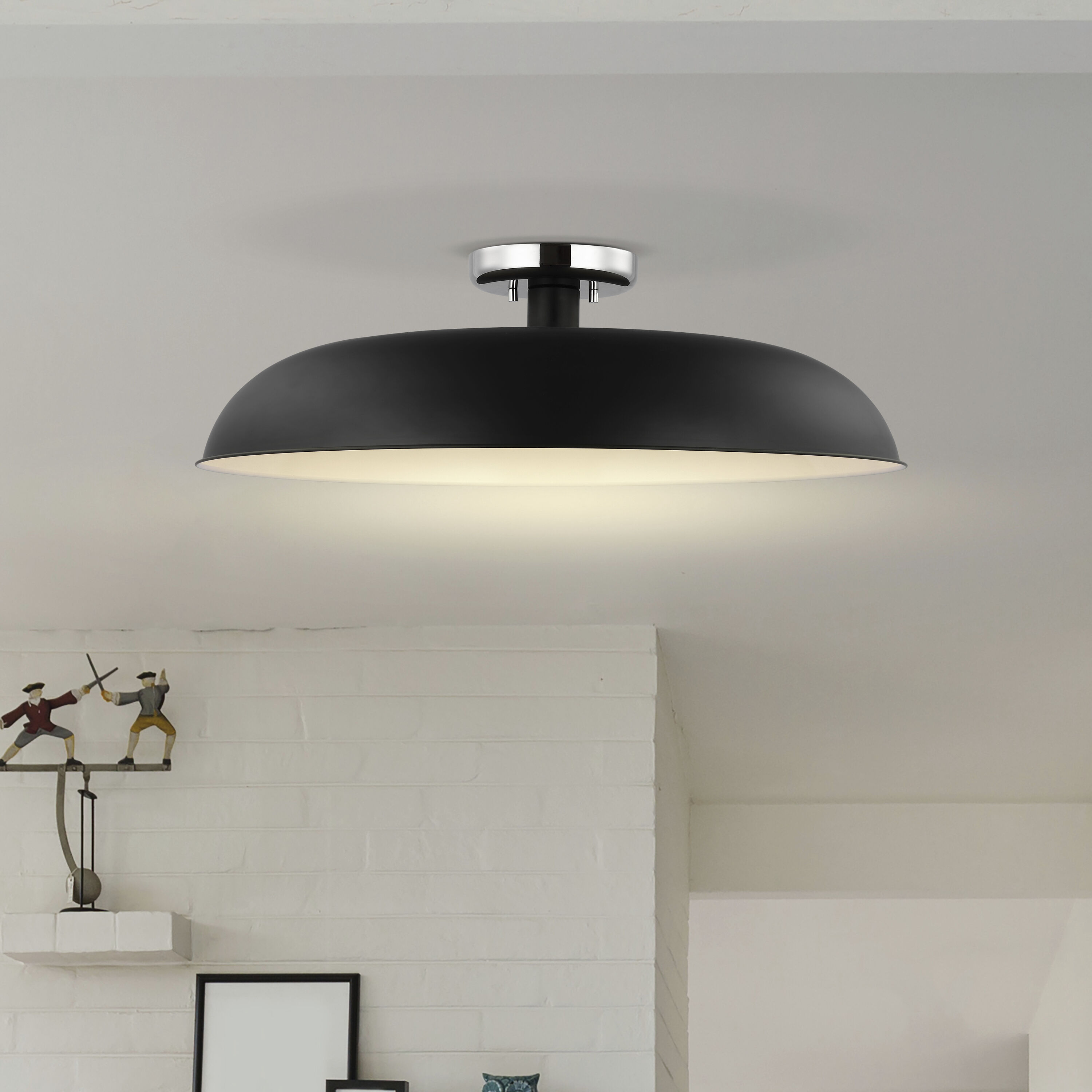 24 semi flush mount light deals