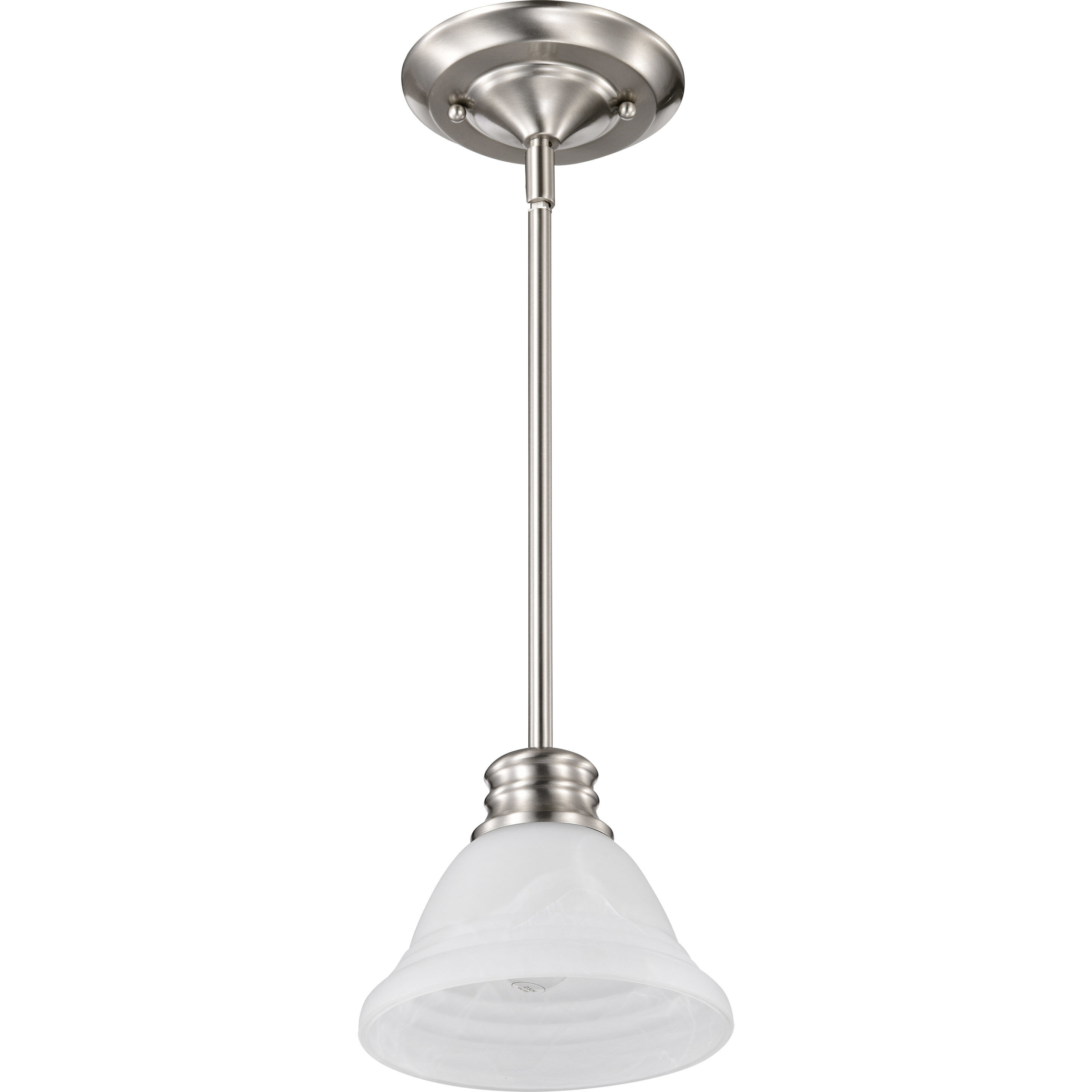 Empire 1 Light 7 inch Brushed Nickel Mini Pendant Ceiling Light