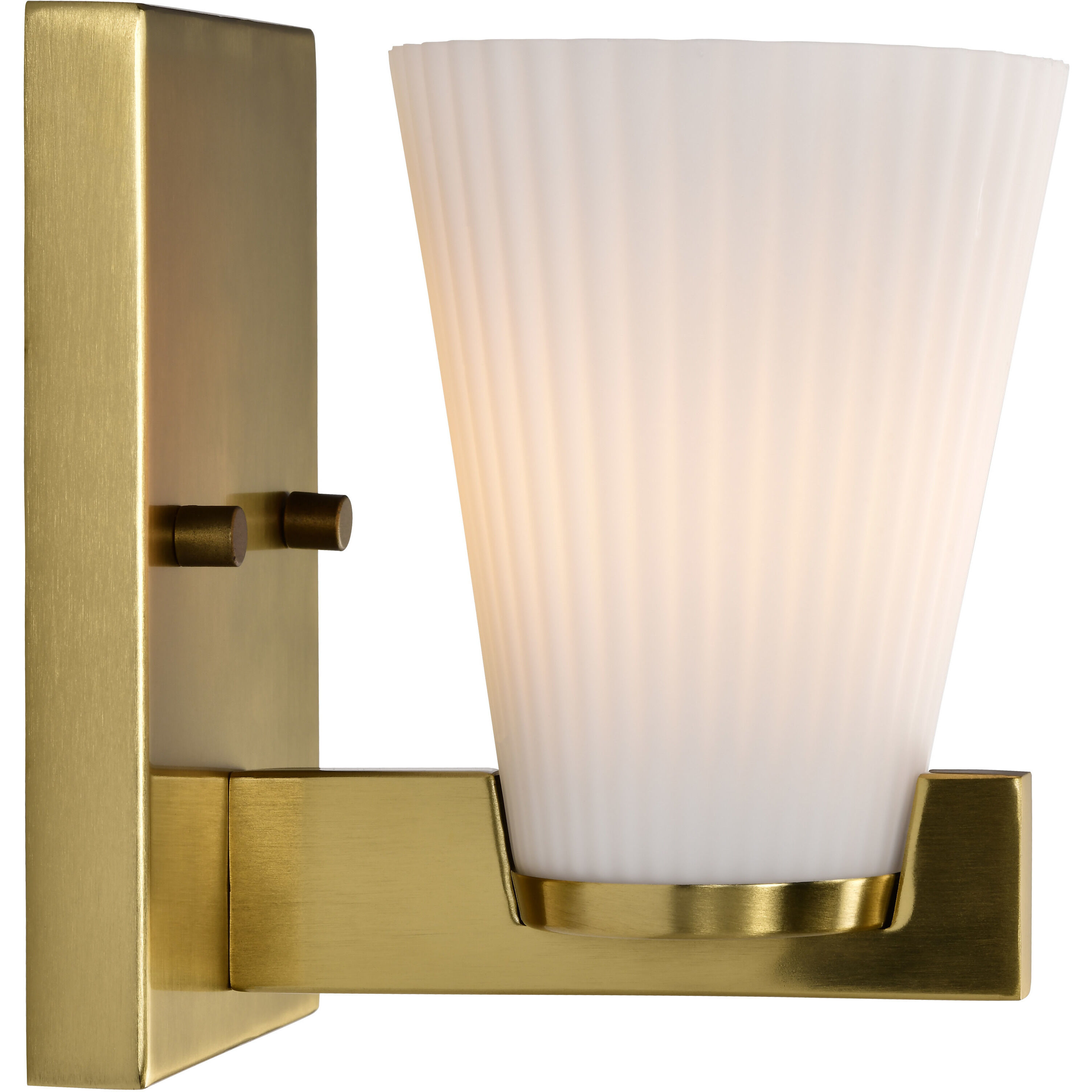 Royale 4.5 inch Burnished Brass Vanity Wall Light