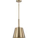 Alexis 1 Light 11 inch Burnished Brass and Gold Pendant Ceiling Light