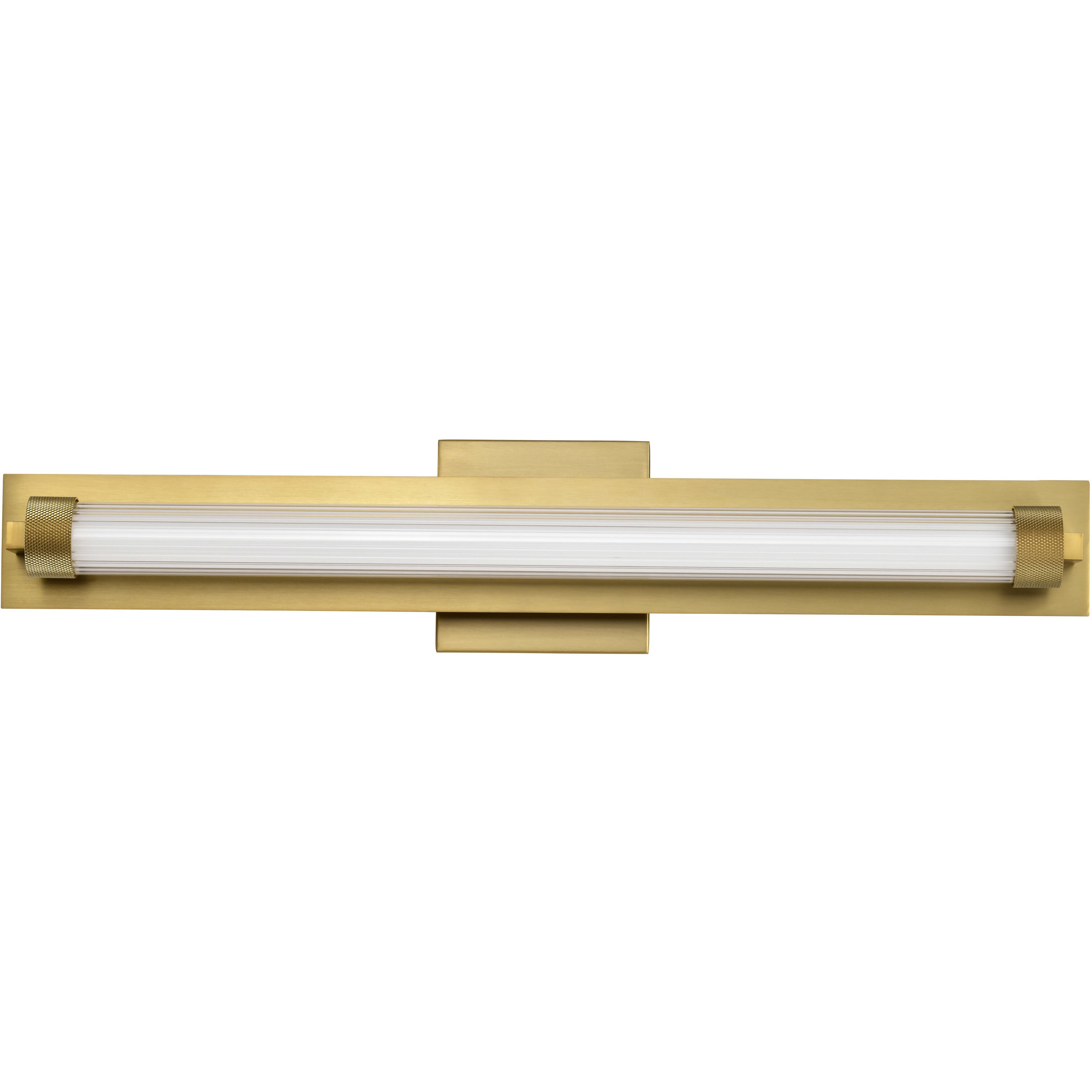 Larissa LED 23.25 inch Vintage Brass Vanity Wall Light