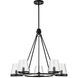 Valentine 30 inch Black Chandelier Ceiling Light