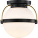 Lakeshore 1 Light 10 inch Matte Black Flush Mount Ceiling Light