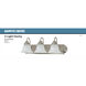 Brentwood 3 Light 24 inch Brushed Nickel Vanity Light Wall Light