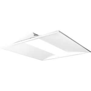 Brentwood LED 24 inch White Troffer Ceiling Light, Center Basket