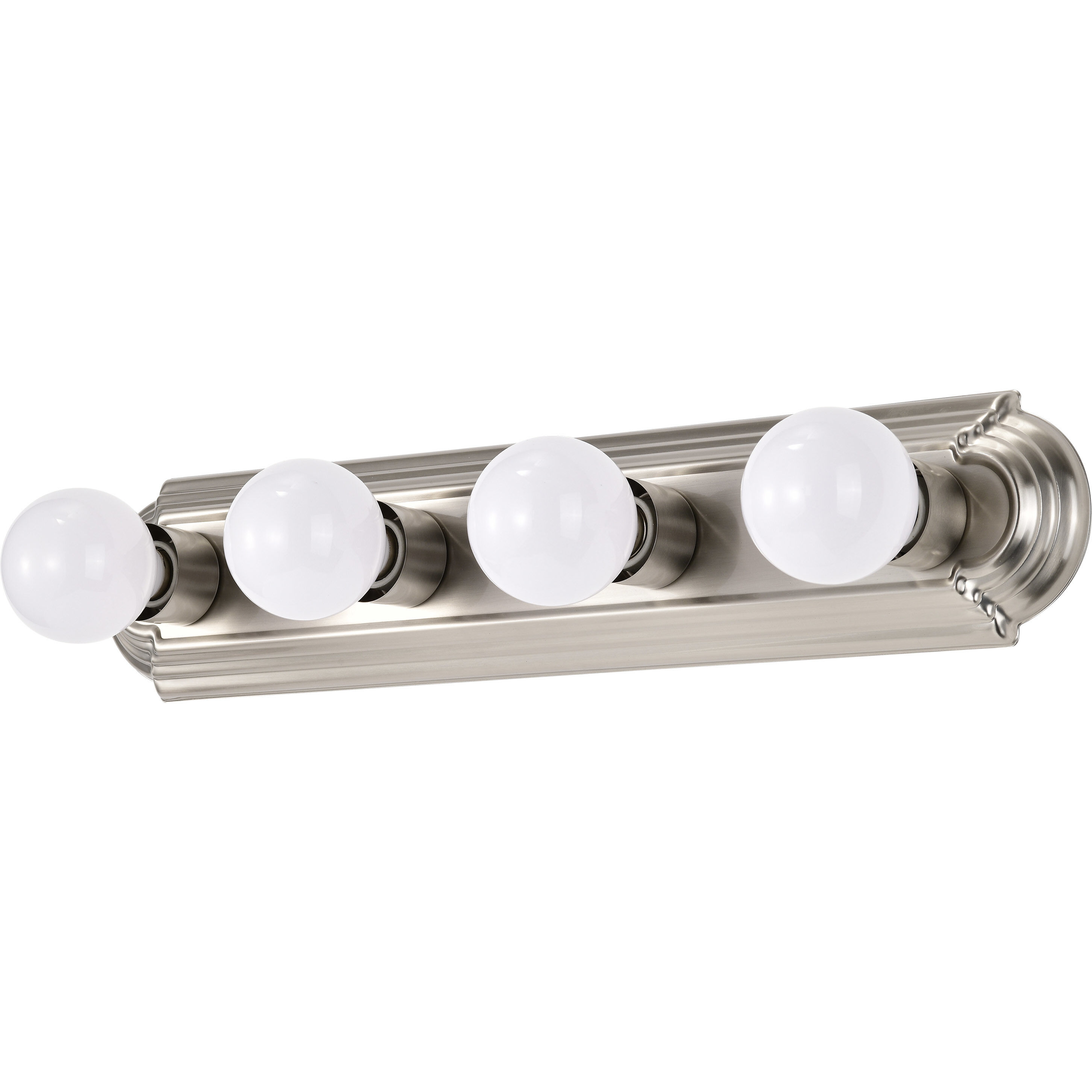 60 inch brushed nickel vanity light outlet
