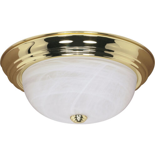 Brentwood 3 Light 15 inch Polished Brass Flush Mount Ceiling Light