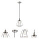 Vintage 1 Light 7.38 inch Polished Nickel Pendant Ceiling Light