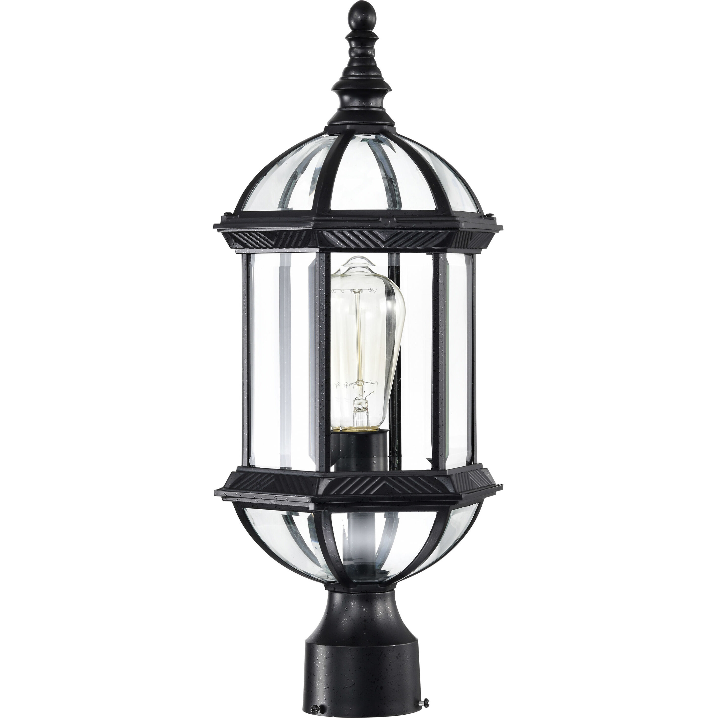 Boxwood 1 Light 19 inch Textured Black Outdoor Post Light