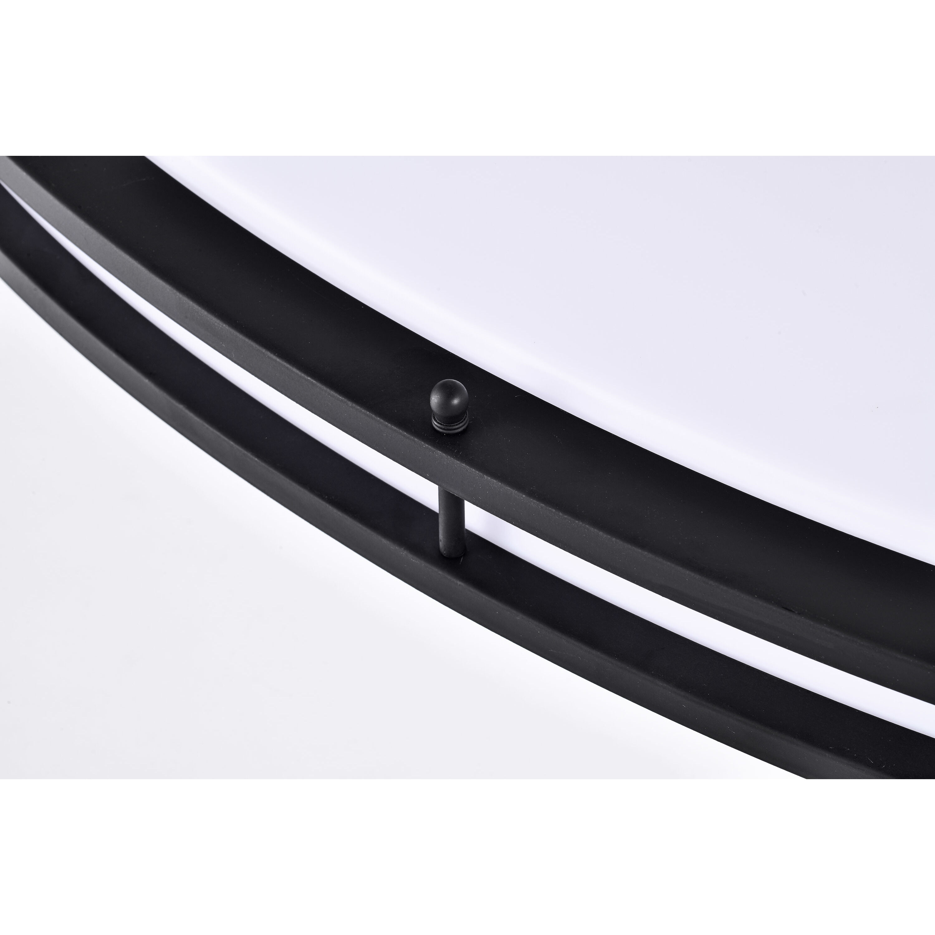 Glamour LED 18 inch Matte Black Flush Mount Ceiling Light