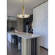 Darrow LED 24 inch Vintage Brass Pendant Ceiling Light