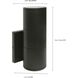 Brentwood LED 8 inch Bronze Outdoor Wall Sconce, Large