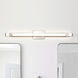 Bowman LED 35.88 inch Brushed Nickel Vanity Light Wall Light