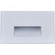 Brentwood 120V 5.00 watt White Outdoor Step Light