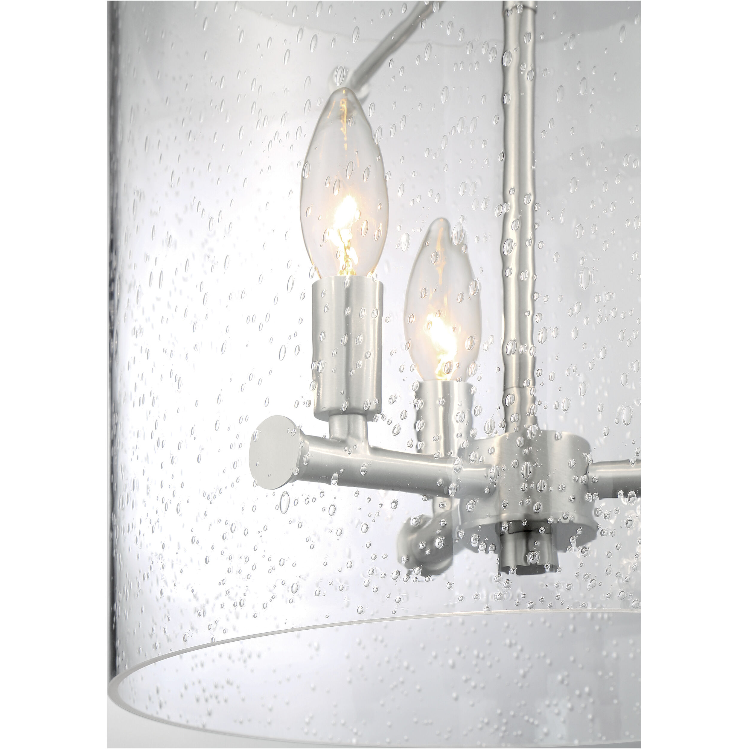 Bransel 3 Light 11.75 inch Brushed Nickel Pendant Ceiling Light