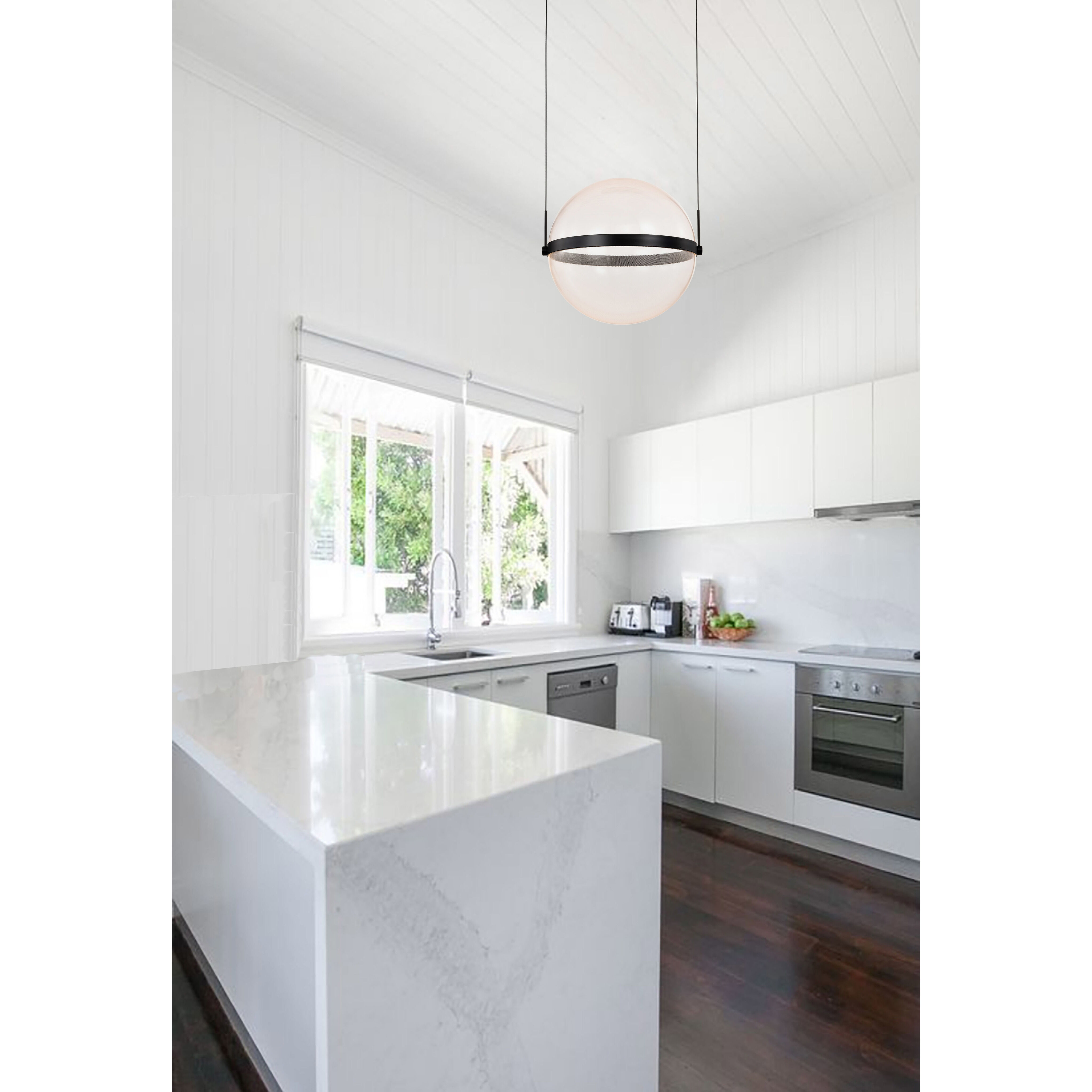 Arvada LED 20.5 inch Matte Black Pendant Ceiling Light