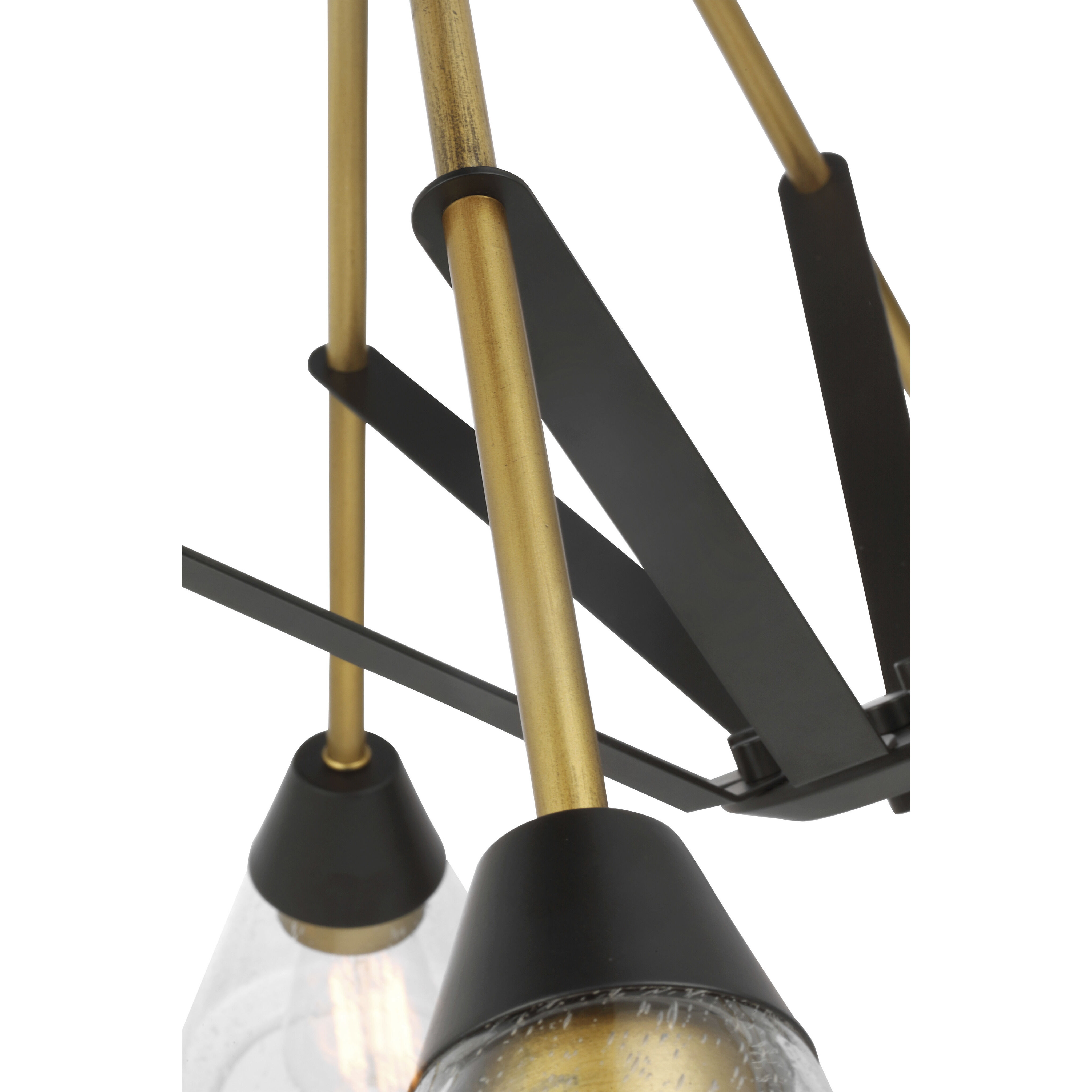 Nuvo 60/7686 Starlight 8 Light 38 inch Matte Black and