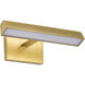 Mila LED 12.2 inch Vintage Brass Vanity Wall Light