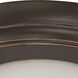 Bethany LED 10 inch Mahogany Bronze Outdoor Flush Mount