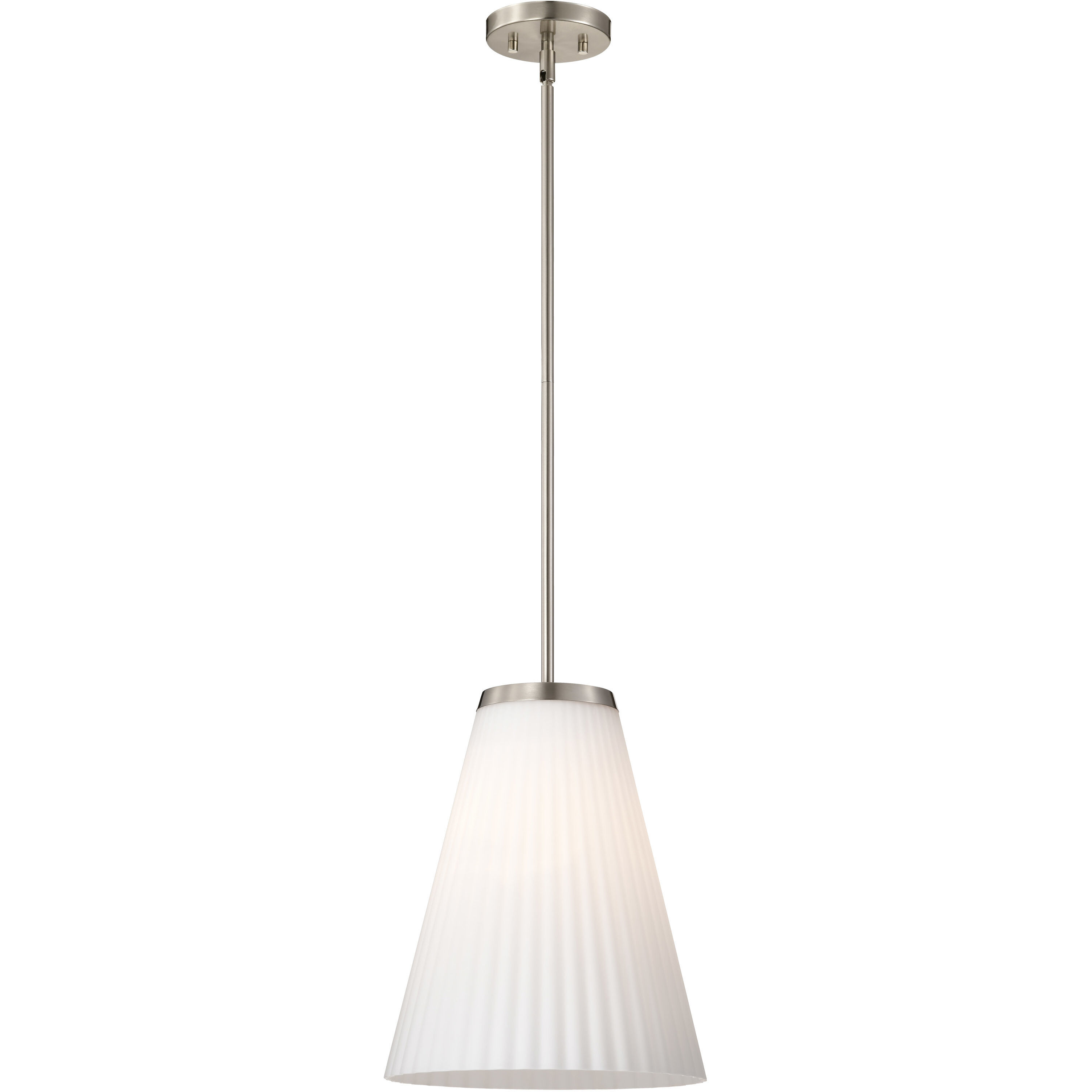 Royale 12 inch Brushed Nickel Pendant Ceiling Light